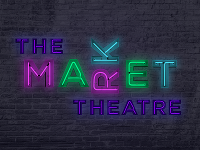 The Market Theatre - Brand Identity ad campaign advertisement brand description brand identity branding chicago design entertainment industry gif graphic design illustration industrial logo mission statement neon slogan tagline theatre urban wordmark