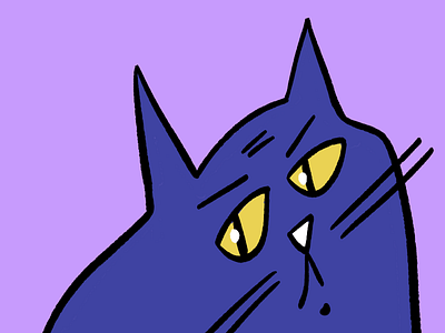 Sad cat by Tanya Savchuk on Dribbble