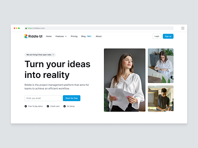 Riddle UI Web Design system (v1.0) dark mode dashboard design system figma hero section landing minimal product design ui ui design ui kit user interface ux ux design web app