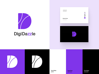 DigiDazzle: Sparkling Your Online Presence - A Branding Project 21design brand identity design branding graphic design logo logo design