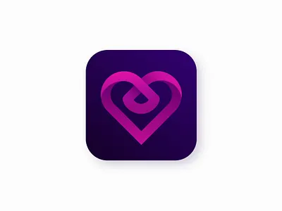 App logo design for Dating app app logo design dating dating app logo design logo for dating app modern app icon