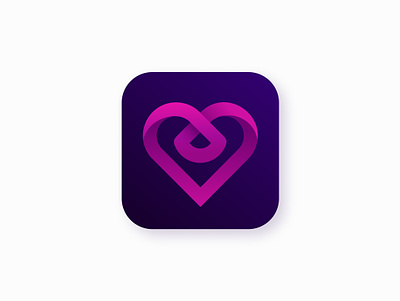 App logo design for Dating app app logo design dating dating app logo design logo for dating app modern app icon