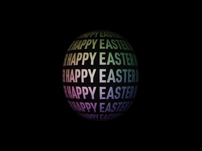 Happy Easter :) 3d animation branding design easter graphic graphic design happy easter idea illustration logo minimal motion graphics simple typography