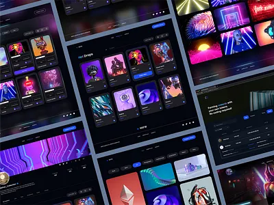NSFWAI Project - NFT Project 3d mockup agency brandbook cyberpunk dashboard design future landing page nft nft landing nft landing page nft marketplace uiux web