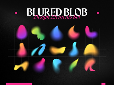 BluredBlob Design Element app background blur branding colorful design design element element flat future futuristic graphic design illustration logo morph morphis ui