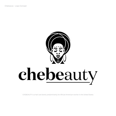 Chebeauty african beauty brand chebeauty hair logo logodesign women