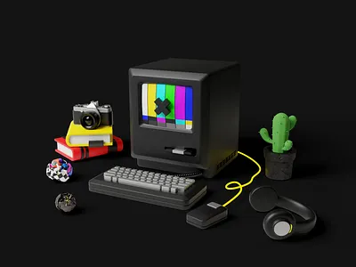 3D Illustrations-Macintash&Olympus book icon