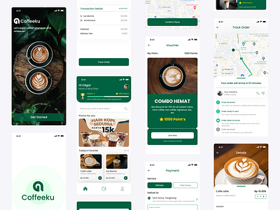 Coffeeku - Coffee Ordering Platform app coffee design order ui ux