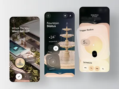 AquaControl - Home Pool & Fountain Management app automation control device fountain home iot managment mobile outdoor pool smart water
