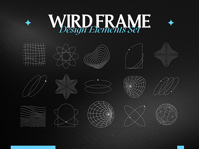Wird Frame Design Element design design element element flat future futuristic graphic design illustration line wird frame