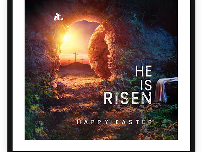 Easter Celebration cross easter easter day happy easter he is risen risen tumb