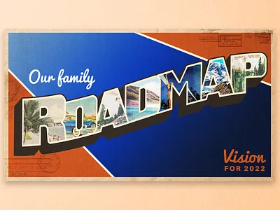 Roadmap: Vision for 2022 church design family graphic design new year postcard proclaim promedia resolution retro roadmap series sermon travel vintage vision