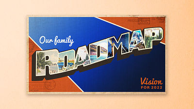 Roadmap: Vision for 2022 church design family graphic design new year postcard proclaim promedia resolution retro roadmap series sermon travel vintage vision