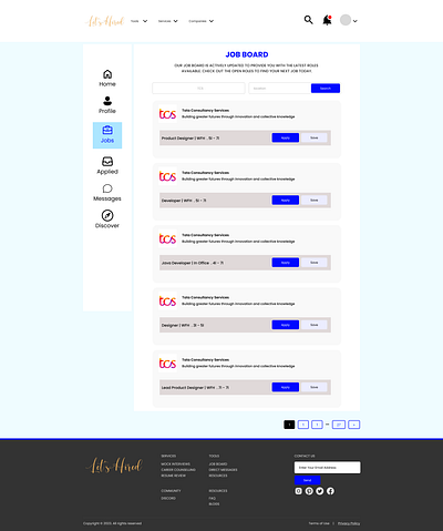 Daily UI 50 — Job Listing 050 3d 50 branding daily ui challenge design figma graphic design illustration job apply job board job listing logo ui ux vector website