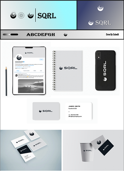 SQRL: Finished Project branding design logo vector