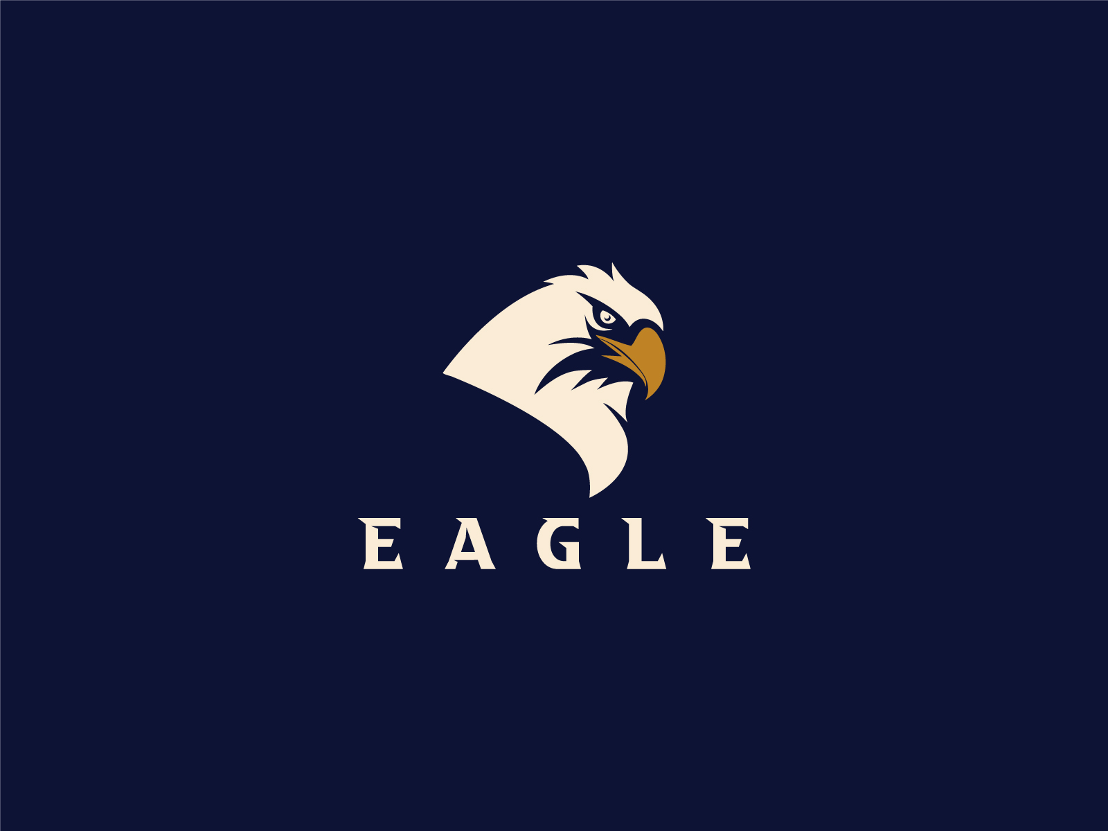 vector illustration of head eagle with crown - Stock Illustration  [74596317] - PIXTA
