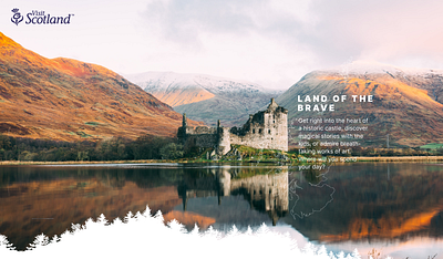 Tourist board website redesign design figma nature scotland tourism travel ui ux web design website