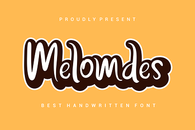 Melomdes Handwritten Font branding clean font design display font handwritten invitation font logo modern font script font vector