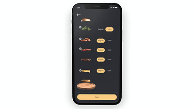 Burger APP Concept adobexd animation burger darkmode delivery figma food mobileapp ui