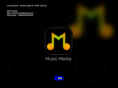 Music Media Logo Concept 3d animation app branding creative creativelogologo design graphic design illustration illustrator logo logoandbrandidentity logos logotype motion graphics typography vector