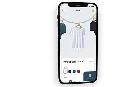 Clothes App e-commerce Concept add to cart adobexd animation clothes fashion figma interactive ui