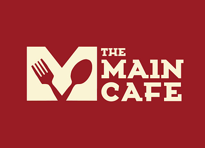 The Main Cafe brand brand identity branding breakfast food logo menu rebrand redesign