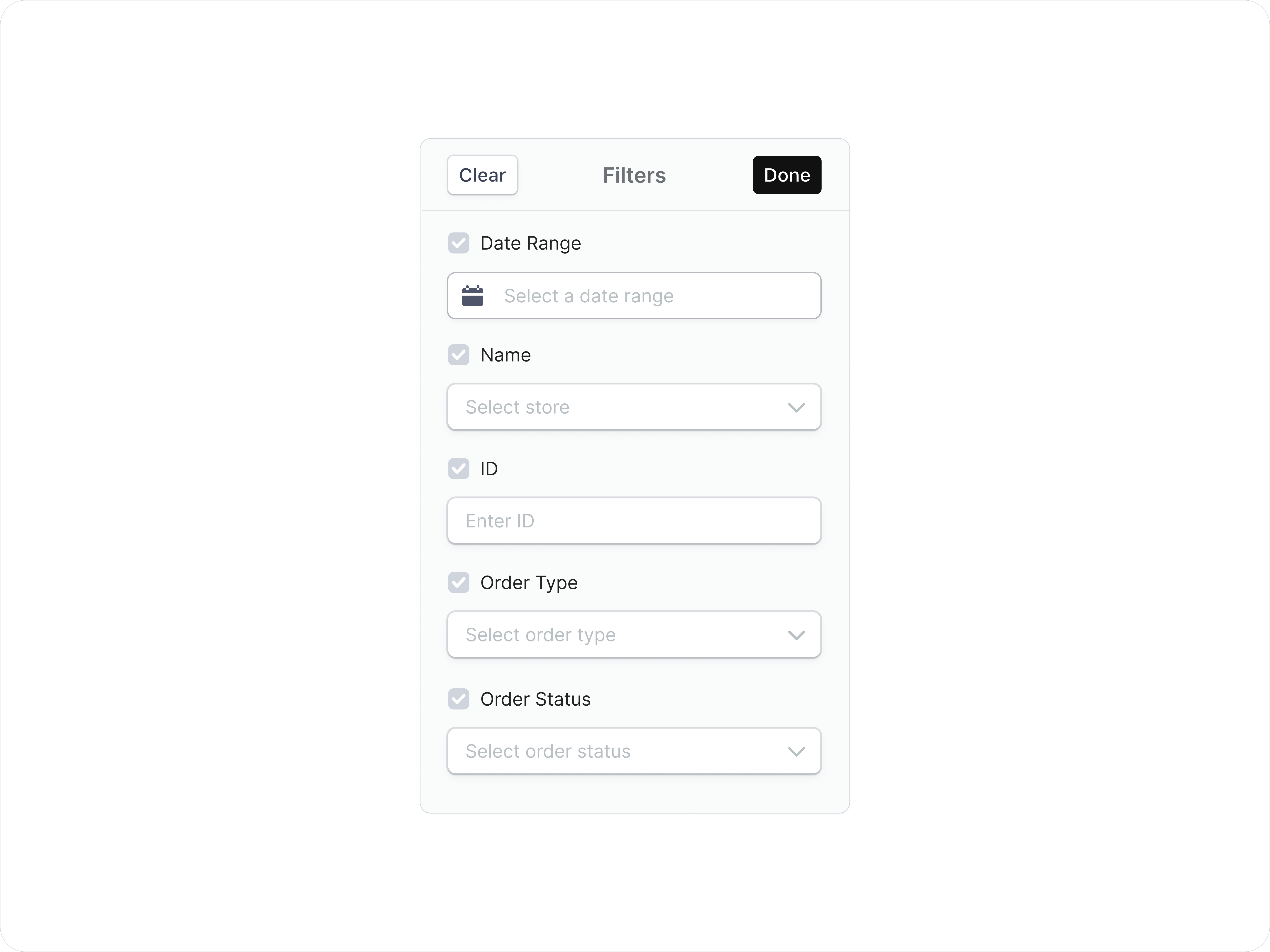 Filter Popup for Enhanced User Experience by Evil Design on Dribbble