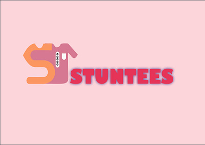 STUNTEES LOGO design graphic design illu illustration lo logo typography