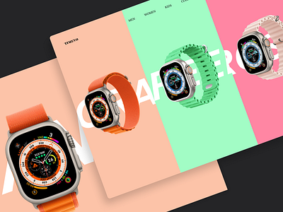 TIMEVO branding time ui watch website