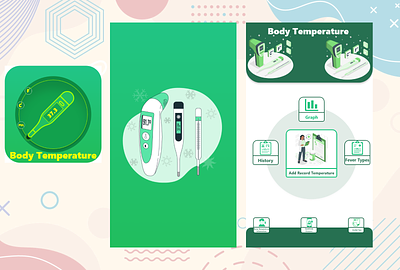 Body Temperature UI Design