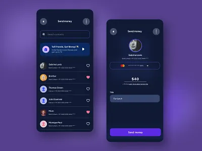 💸 Monzey: money transfer app app bank app design figma fintech mobile mobile app money transfer transfer app ui ui design