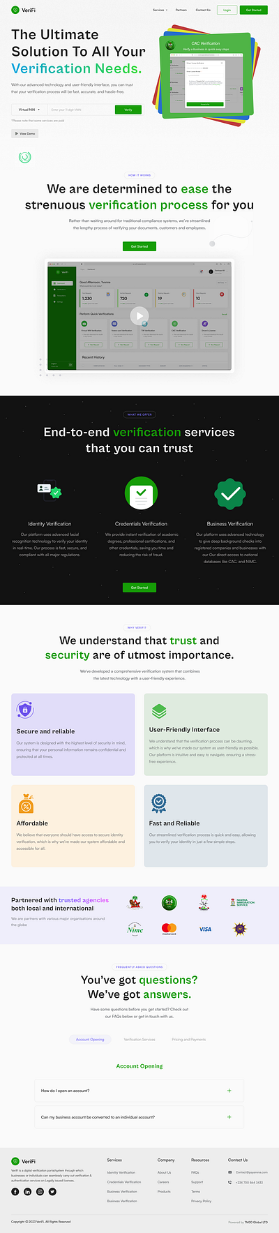 VeriFi-Ultimate Solution to all Verification needs branding design ui ux