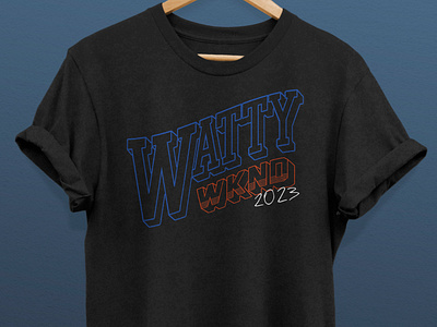 Watty WKND Shirt church college conference design graphic design merch ministry retreat retro shirt students vintage weekend youth