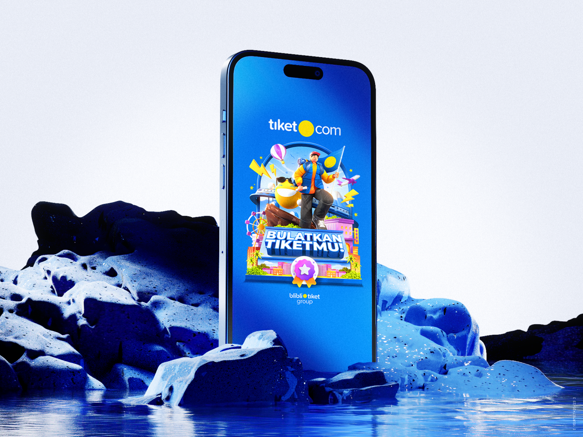 tiket.com ▪ Online Tiket Week (2O23)⚡️ 3d 3d illustration art direction blender campaign design discovery graphic design holiday homepage illustration splash screen travel travel apps vacation