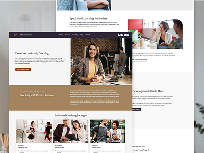 Leadership Coaching Website Redo abstract branding business coaching design elementor gold graphic design hero homepage landing page landingpage leadership minimalistic purple ui ux web design wordpress