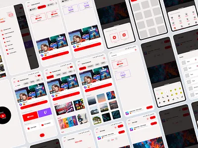 Youtube Thumbnail Maker app clean minimal mobile mobile app photo editor thumbnail ui uiux user experience user interface ux youtube