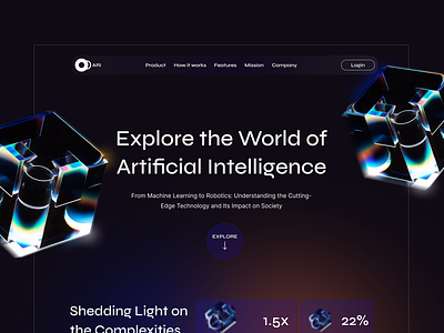 AI SaaS website design ai artificial intelligence saas ui webdesign website