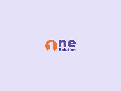 One solution logo icon design concept brand identity branding creative logo logotype minimal one icon one icon logo one logo one solution logo solution logo typography
