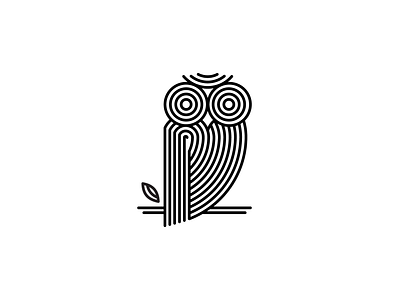 Hypnotic Owl Logo abstract animal bird brand branding company finance graphic design hunter hypnotic identity illustration line logo mark outline owl sale security wish