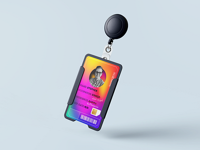 Child of God ID Badge adobe experimenting flowing fog formless glowing gradient gradient mesh grainy graphic design grungy id badge illustrator lanyrards mockups morphing nametags overlay rainbow