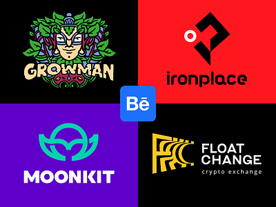 Logofolio 2023 / Behance brand crypto design exchange fc finance font grow grown i identity illustration iron kit letter logo logotype man moon p