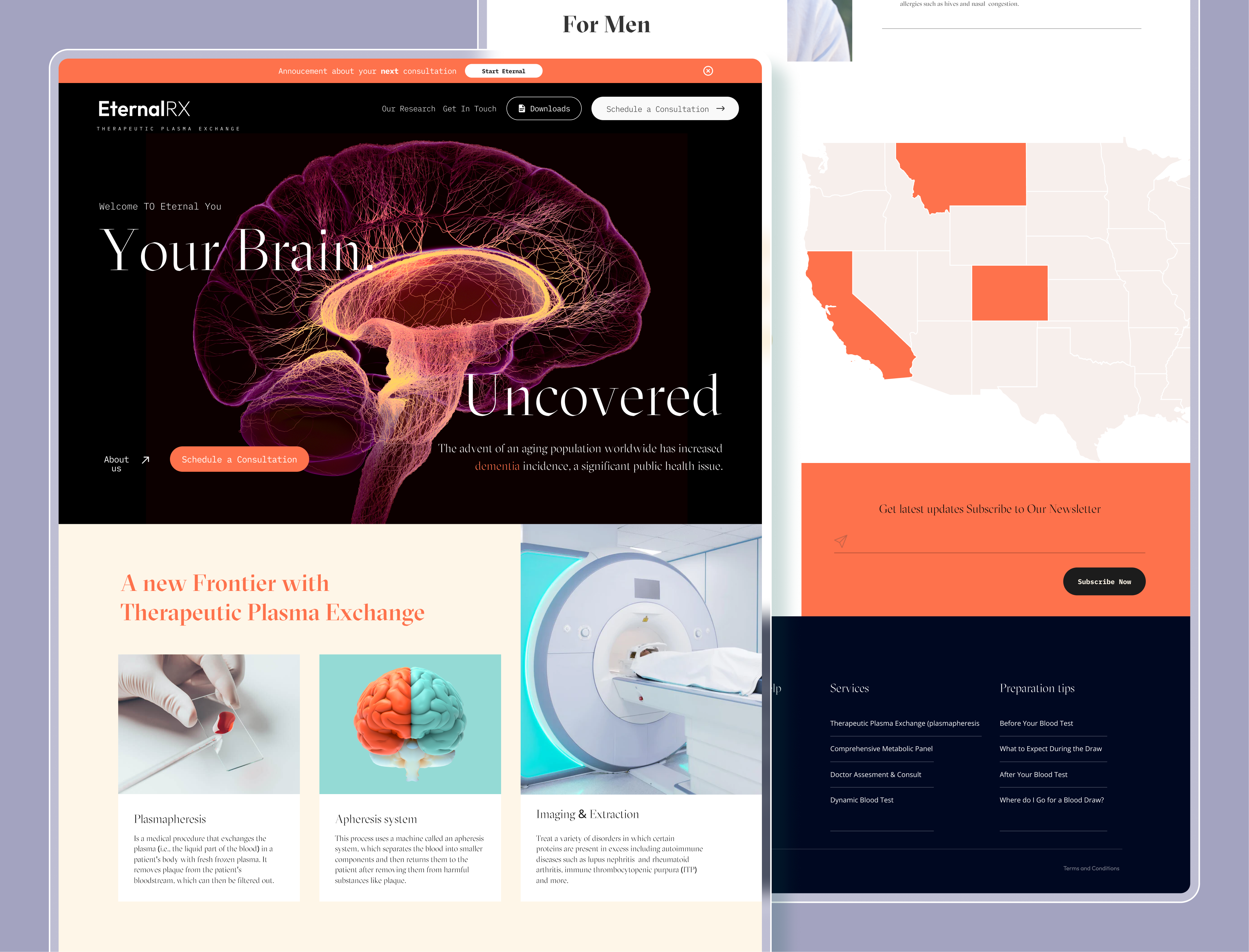 EternalRx Health Website Redesign Concept 1 3d agency animation branding design graphic design health homepage illustration landingpage logo medical muslim ripon typography udesign uidesign uiux vector website