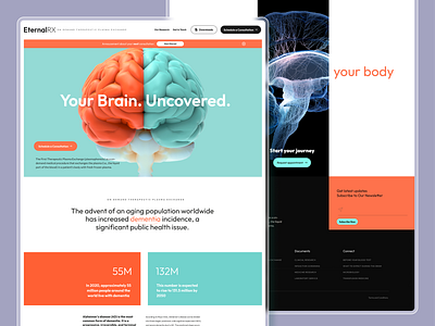 EternalRx Health Website Redesign Concept 2. agency branding design graphic design health homepage illustration landingpage logo medical mentors motion graphics muslim ripon typography uidesign uiux uxdesign vector website