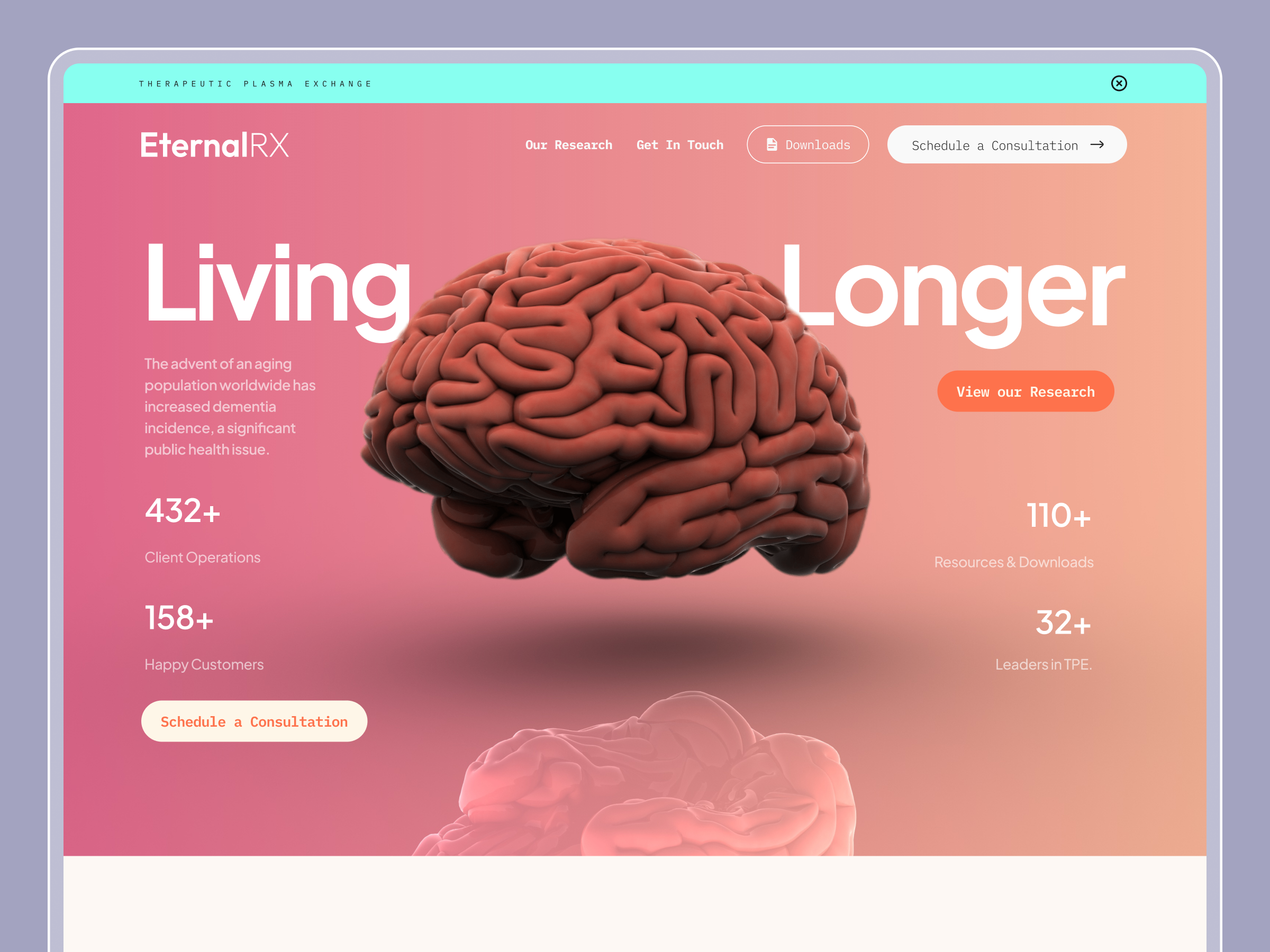 EternalRx Health Website Redesign Concept 3 3d agency animation branding design graphic design health homepage landingpage logo medical motion graphics muslim ripon typography uidesign uiux uxdesign vector website