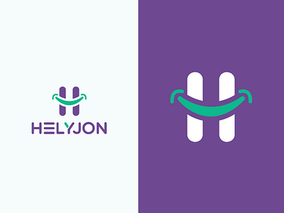 Helyjon Logo Design. brandidentity branding design flat graphic design h hicon hlogo hsmile hsmilelogo icon logo logodesign logodesigner logofolio logomaker logomark logos smile vector