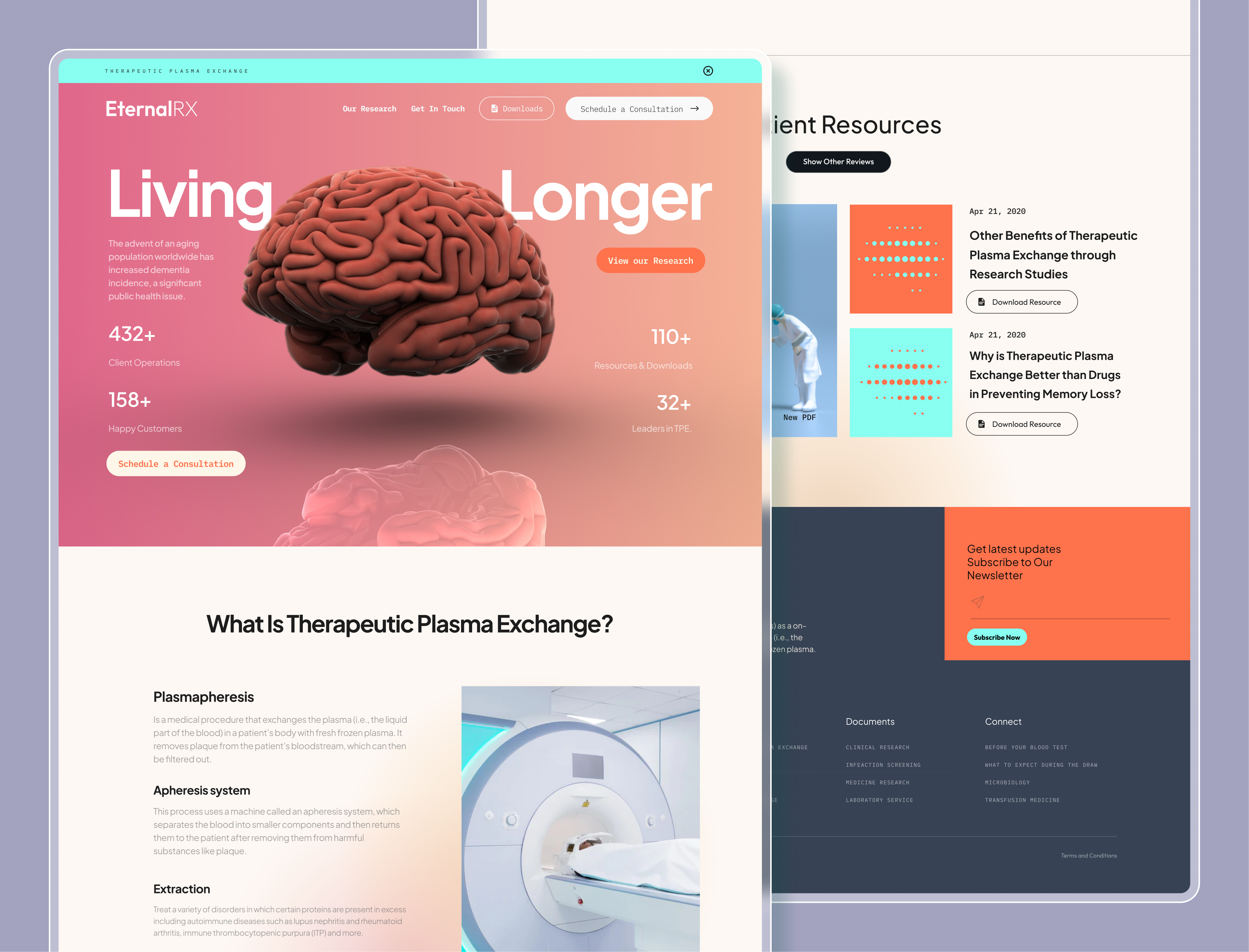 EternalRx Health Website Redesign Concept 3 agency animation branding design graphic design health homepage illustration landingpage logo medical mentors muslim ripon typography uidesign uiux uxdesign vector website
