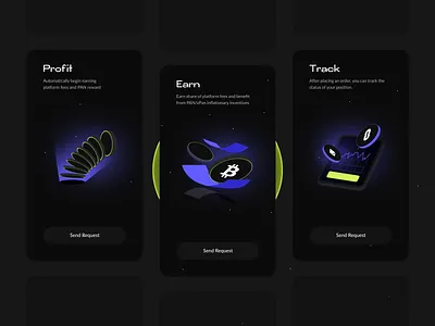 Panner Trade: Visual identity binance bitcoin blockchain burn crypto earn finance fintech graphic design icons profit track trading web3.0