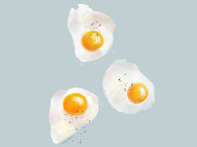 Eggies digital art digital illustration egg eggs food food art food illustration fried egg hospitality illustration illustrator menu art menu design nkpcreate restaurant design