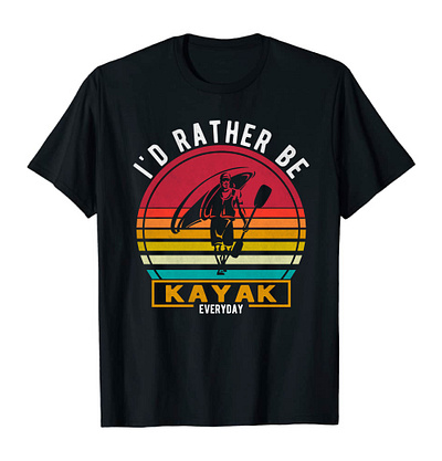 Kayak Everyday Outdoor T-Shirt Design. kayak kayak design kayak man kayak t shirt design kayaking kayaking design kayaking man kayaking t shirt design outdoor log design outdoor logo outdoor t shirt design retro retro design retro logo retro t shirt design summer summer design vintage t shirt vintage t shirt design