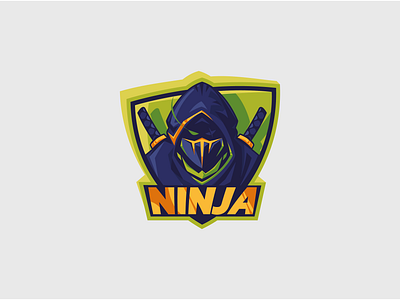 Ninja Gaming Logo Design design graphic design illustration logo vector